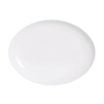 foto блюдо luminarc diwali овальное, белое, 33 см (d7481)