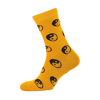 foto шкарпетки чоловічі siela rt1311-127 інь-янь, класичні, високі, помаранчеві, розмір 43-46