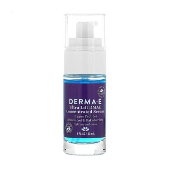 foto концентрированная сыворотка для лица derma e ultra lift dmae concentrated serum с эффектом лифтинга, 30 мл