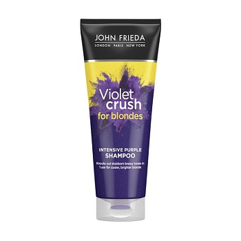 foto інтенсивний фіолетовий шампунь для світлого волосся john frieda violet crush for blondes intensive purple shampoo, 250 мл