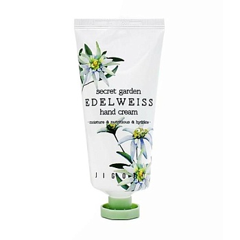 foto крем для рук jigott secret garden edelweiss hand cream з екстрактом едельвейсу, 100 мл