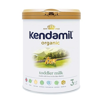 foto детская органическая сухая молочная смесь kendamil organic 3, от 1 до 3 лет, 800 г