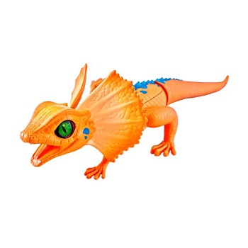 foto інтерактивна іграшка pets & robo alive помаранчева плащоносна ящірка, від 3 років (7149-2)