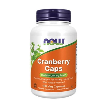 foto диетическая добавка в капсулах now foods cranberry caps клюква, 100 шт