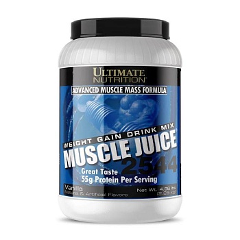 foto диетическая добавка гейнер в порошке ultimate nutrition muscle juice 2544 ваниль, 2.25 кг