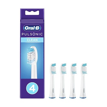 foto сменные насадки для электрической зубной щетки oral-b pulsonic clean, 4 шт