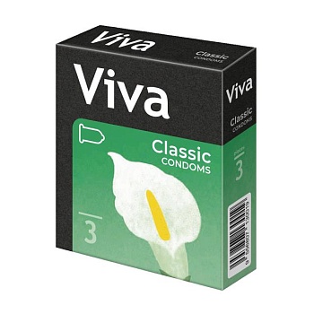 foto презервативы латексные viva классические, 3 шт