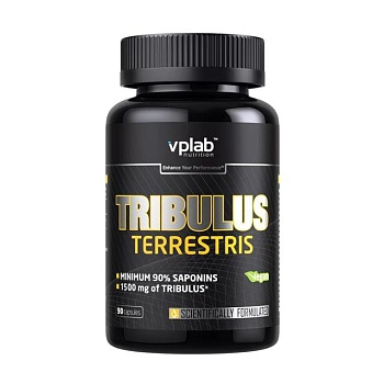 foto диетическая добавка в капсулах vplab tribulus terrestris трибулус террестрис, 1500 мг, 90 шт