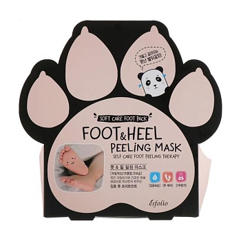 foto пилинг-носочки для стоп esfolio foot & heel peeling mask, 1 пара