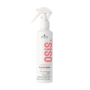 foto термозащитный спрей для волос schwarzkopf professional osis+ smooth & shine flatliner heat protection spray, 200 мл