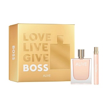 foto парфюмированный набор женский hugo boss boss alive (парфюмированная вода, 80 мл + парфюмированная вода, 10 мл)
