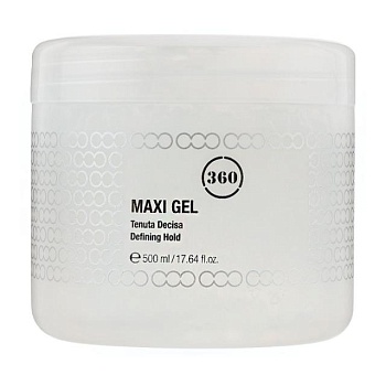 foto гель для укладки волосся 360 hair professional maxi gel сильної фіксації, 500 мл