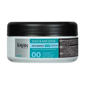 foto скраб для шкіри голови та волосся kayan professional scalp & hair scrub, 300 мл