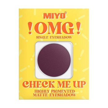 foto матові тіні для повік miyo !omg! check me up matte eyeshadow 04 sweet plum, 1.3 г