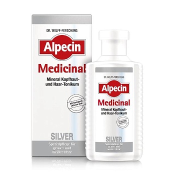 foto тонік проти жовтизни сивого волосся alpecin medicinal silver tonic, 200 мл