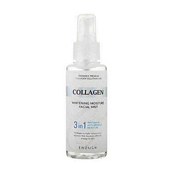 foto отбеливающий мист для лица enough collagen whitening moisture facial mist 3 in 1 с коллагеном, 100 мл
