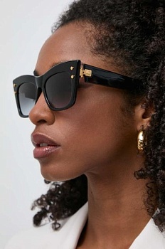 foto сонцезахисні окуляри balmain b - ii жіночі колір чорний bps-101a