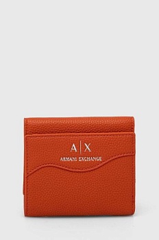foto гаманець armani exchange жіночий колір помаранчевий
