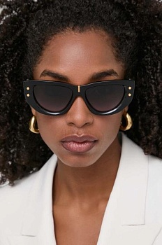 foto сонцезахисні окуляри balmain b - muse жіночі колір чорний bps-151a