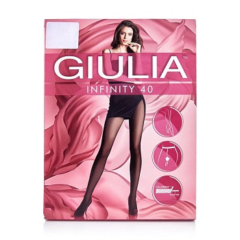 foto колготки женские giulia infinity классические, без шортиков, 40 den, caramel, размер 4
