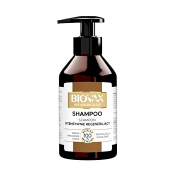 foto шампунь для волосся biovax intensive regeneration shampoo натуральні олії, 200 мл