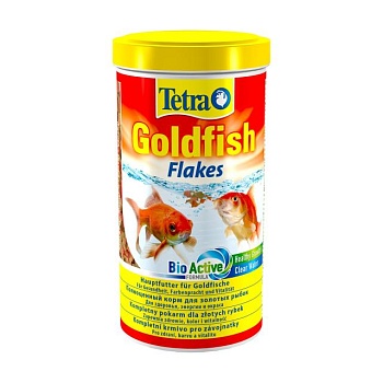 foto корм для золотых рыбок tetra goldfish flakes в хлопьях, 250 мл
