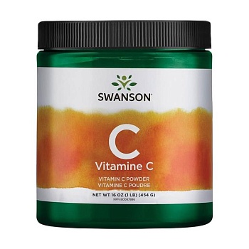 foto дієтична добавка вітаміни в порошку swanson vitamin c powder вітамін с, 454 г