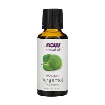 foto эфирное масло now foods essential oils 100% pure bergamot бергамота, 30 мл