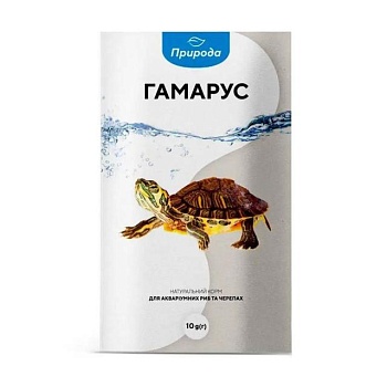 foto корм для акваріумних риб та черепах природа гамарус, 10 г