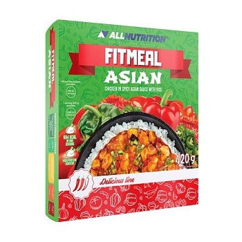 foto протеиновое блюдо быстрого приготовления allnutrition fitmeal asian, 420 г
