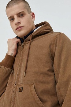 foto куртка superdry мужская цвет коричневый переходная