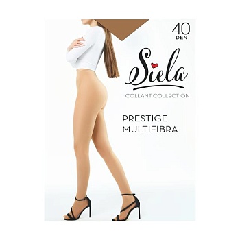 foto колготки женские siela prestige multifibra, 40 den, caramel, размер 5