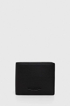 foto кожаный кошелек marc o'polo мужской цвет чёрный