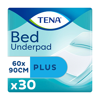 foto урологические мочепоглощающие пеленки tena bed plus 60*90, 30 шт
