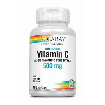 foto дієтична добавка в капсулах solaray buffered vitamin c with bioflavonoid complex вітамін с + комплекс біофлавоноїдів 500 мг, 100 шт