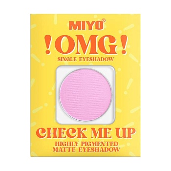 foto матові тіні для повік miyo !omg! check me up matte eyeshadow 06 cotton candy, 1.3 г
