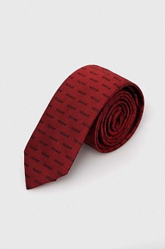 foto шовковий галстук hugo колір червоний