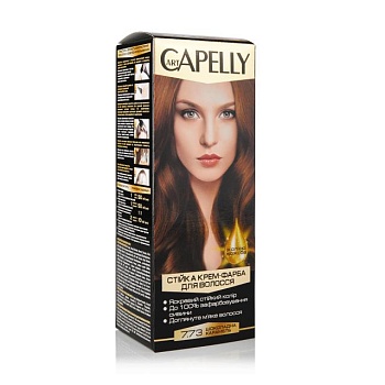 foto стойкая крем-краска для волос artcapelly с маслом жожоба, 7.73 шоколадная карамель, 110 мл