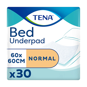 foto одноразовые пеленки tena bed underpad normal 60*60, 30 шт
