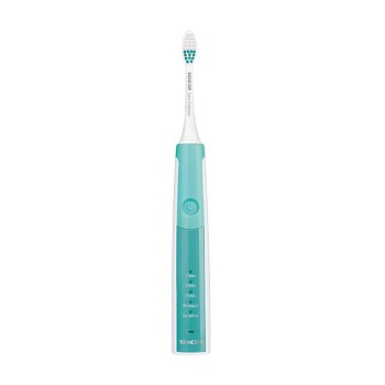 foto зубная электрощетка sencor electric sonic toothbrush soc 2202tq голубая, 1 шт