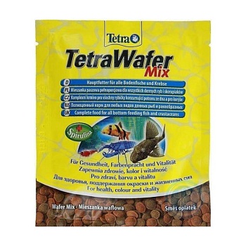 foto корм для аквариумных донных рыб tetra wafer mix, 15 г