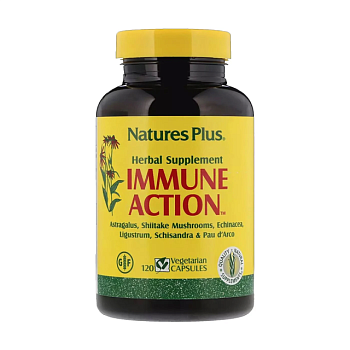 foto харчова добавка в капсулах naturesplus immune action імуностимулюючий комплекс, 120 шт