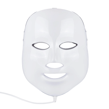 foto led-маска для обличчя colorful led beauty mask, біла