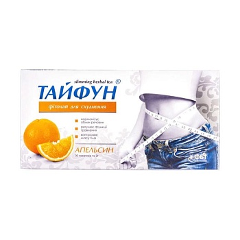 foto дієтична добавка фіточай в пакетиках фітобіотехнології тайфун схуднення, апельсин, 30*2 г