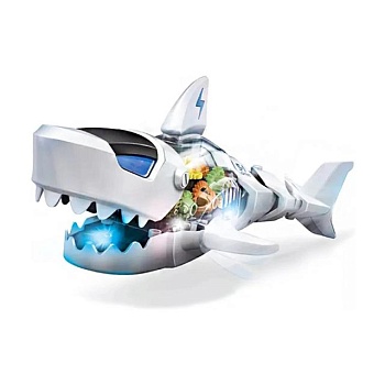 foto дитяча музична іграшка-акула yg toys gear robot shark, зі світлом, на батарейках, від 3 років, 20*9*13 см (s-1)
