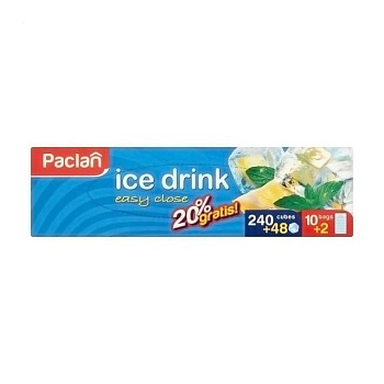 foto пакеты для льда paclan ice drink, 12 шт