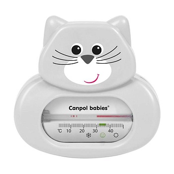 foto термометр для купания canpol babies котик, с рождения, серый (56/142)
