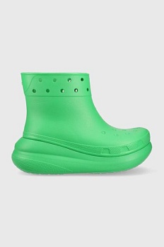 foto резиновые сапоги crocs classic crush rain boot женские цвет зелёный 207946 207946.3e8-3e8