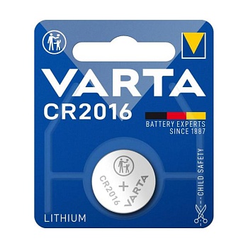 foto литиевая батарейка varta cr2016 монетного типа, 1 шт