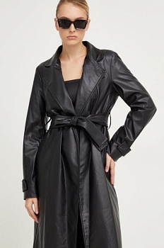 foto пальто answear lab женское цвет чёрный переходное без замка